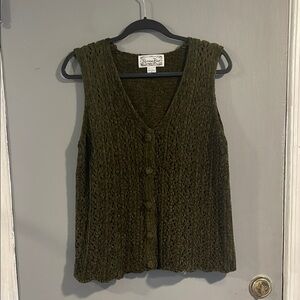 REFERENCE POINT Olive Green Sweater‎ Vest S